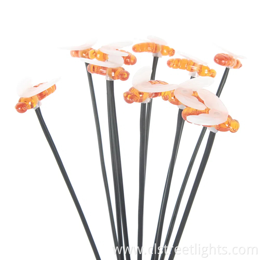 Yichen 10PCS Bee Waterproof Solar LED Garden Lawn Light